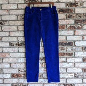 💙 Chico's Blue Skinny Corduroy Pants Size 1